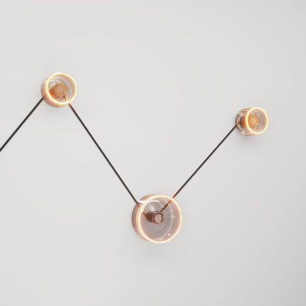 Spostaluce wall lamp with 3 Ghost bulbs