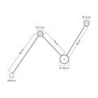 Spostaluce wall lamp with 3 Ghost bulbs