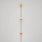 Spostaluce wall lamp with plug and 3 Ghost bulbs