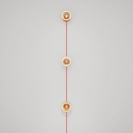 Spostaluce wall lamp with plug and 3 Ghost bulbs