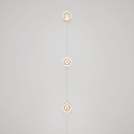 Spostaluce wall lamp with plug and 3 Ghost bulbs