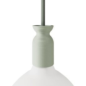 E27 lamp socket set made from recycled plastic, 3D printed