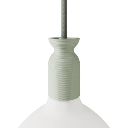 E27 lamp socket set made from recycled plastic, 3D printed