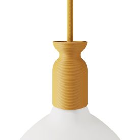 E27 lamp socket set made from recycled plastic, 3D printed