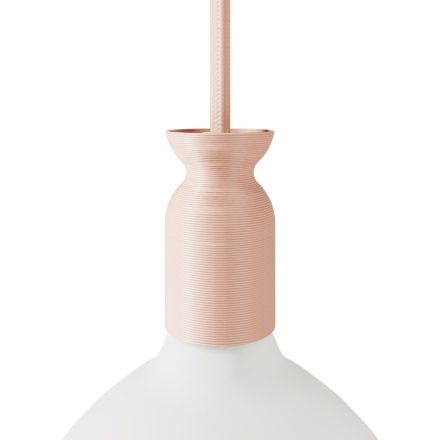 E27 lamp socket set made from recycled plastic, 3D printed