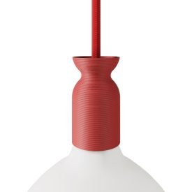 E27 lamp socket set made from recycled plastic, 3D printed