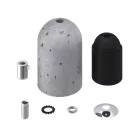 Cement light bulb socket set