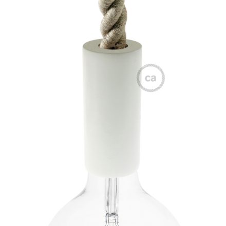 Wooden E27 lamp holder set for 2XL cable