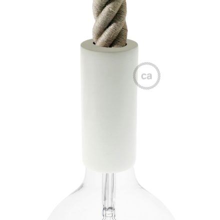 Wooden E27 lamp socket set for 3XL cable