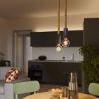 Wooden E27 lamp holder set for 2XL cable