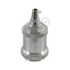 Vintage aluminum E27 lamp holder set