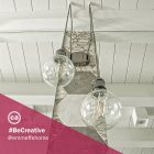 Vintage aluminum E27 lamp holder set