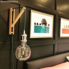 Vintage aluminum E27 lamp holder set