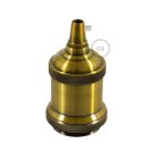 Vintage aluminum E27 lamp holder set