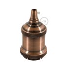 Vintage aluminum E27 lamp holder set