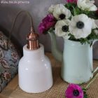 Vintage aluminum E27 lamp holder set