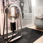 Cylindrical metal E27 lamp socket set