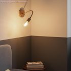 Cylindrical metal E27 lamp socket set