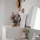 Cylindrical metal E27 lamp socket set