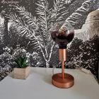 Cylindrical metal E27 lamp socket set