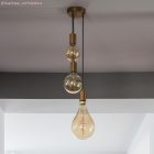 Cylindrical metal E27 lamp socket set