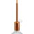  Cylindrical metal E27 lamp holder set with 15 cm cable clamp