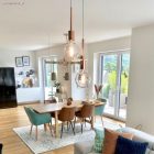 Cylindrical metal E27 lamp socket set