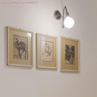 Cylindrical metal E27 lamp socket set