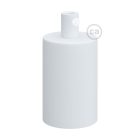 Cylindrical metal E27 lamp socket set