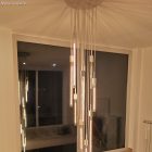 Cylindrical metal E27 lamp socket set