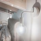 Cylindrical metal E27 lamp socket set