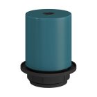 E27 semi-recessed metal lamp holder set with concealed cable clamp