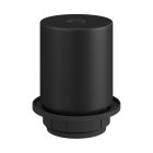 E27 semi-recessed metal lamp holder set with concealed cable clamp