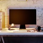  SI! 5 V table lamp with A60 bulb and metal base