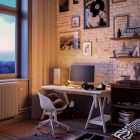  SI! 5 V table lamp with A60 bulb and metal base