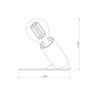  SI! 5 V table lamp with A60 bulb and metal base