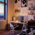  SI! 5V table lamp with ST64 bulb and metal base