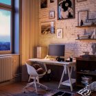  SI! 5 V table lamp with A60 bulb and metal base