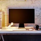  SI! 5 V table lamp with A60 bulb and metal base