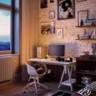  SI! 5 V table lamp with A60 bulb and metal base