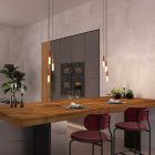 P-Light, E14 metal lamp socket set with concealed cable clamp