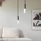 P-Light, E14 metal lamp socket set with concealed cable clamp