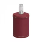  Leather-covered wooden E27 lamp holder set