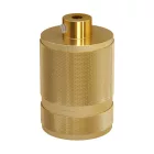 Brushed aluminum - single-connector bulb connector set - E26