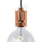 Brushed aluminum - single-connector bulb connector set - E26