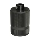Double sleeve, engraved aluminum E27 lamp socket set
