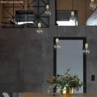 Double sleeve, engraved aluminum E27 lamp socket set