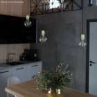 Double sleeve, engraved aluminum E27 lamp socket set