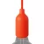 Silicone E26 lamp socket set with concealed cable clamp