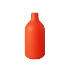 Silicone E26 lamp socket set with concealed cable clamp